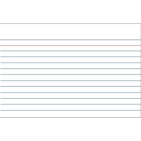 Index cards (170 x 235mm, lined) | Kangaro | 100-pack 205164