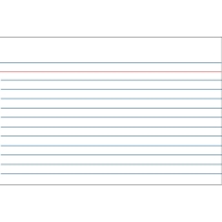 Index cards (75 x 105mm, lined) | Kangaro | 100-pack 205150