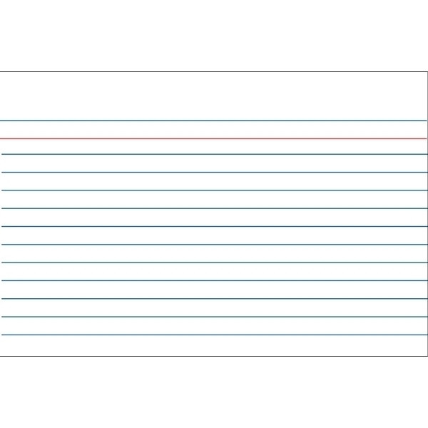 Index cards (80 x 130mm, lined) | Kangaro | 100-pack 205152 - 1