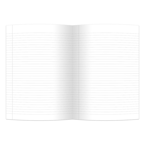 Notebook lined A4 | black | Kangaro | 80 sheets 204908 - 2