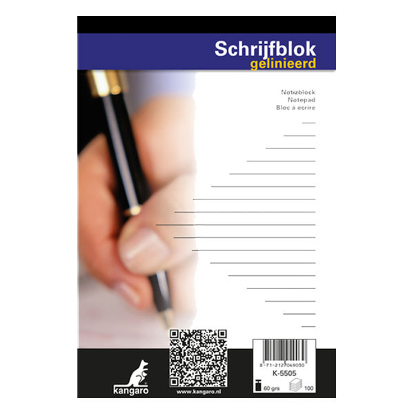 Notepad A5 | Kangaro | 100 sheets 205004 - 1