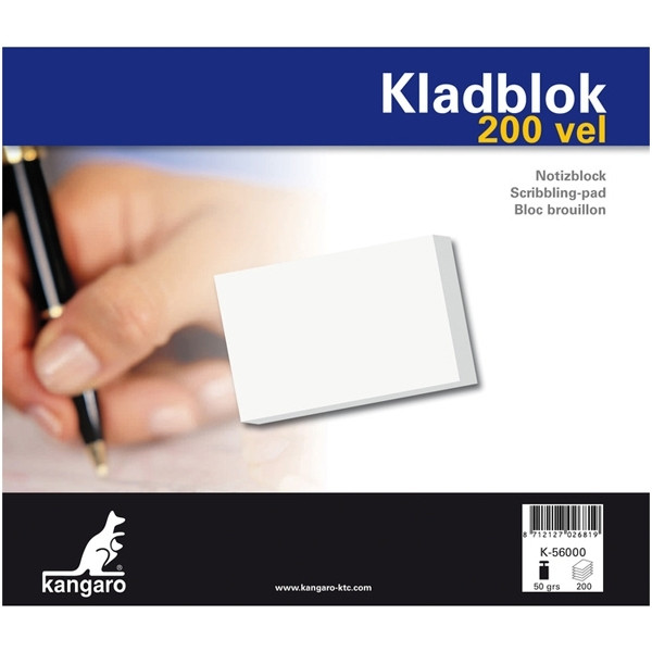 Notepad blank 198 x 230mm | Kangaro | 200 sheets 205342 - 1