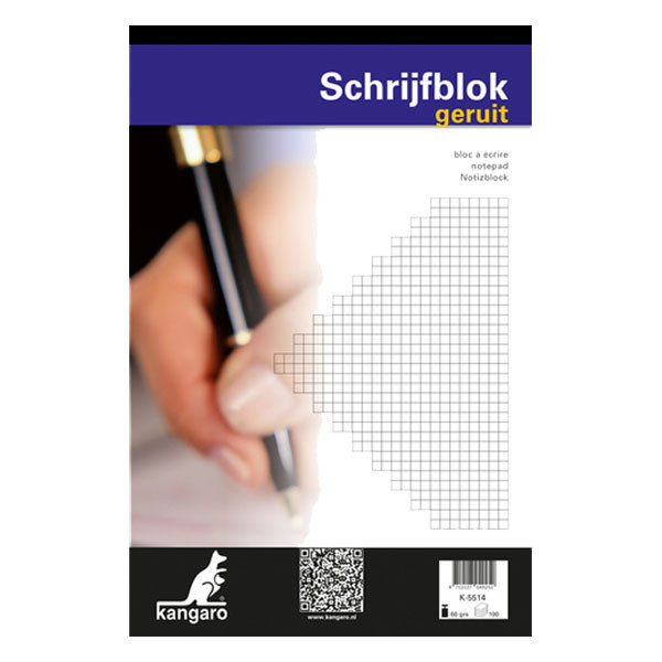 Notepad checkered A4 | Kangaro | 100 sheets 205002 - 1