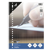 Notepad checkered spiral A4 | 10mm | Kangaro | 80 sheets 205076