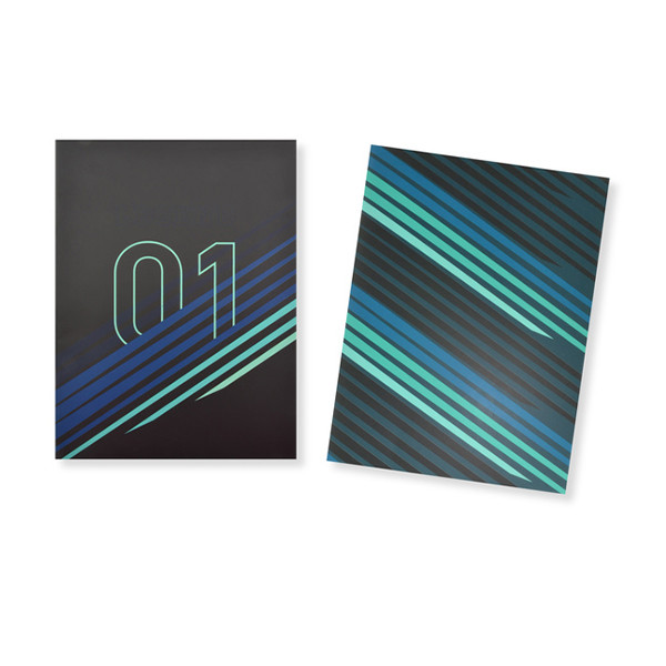 Notepad lined A4 | black | Kangaro Legend Lane | 40 sheets | 2-pack 056746 - 1