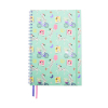 Notepad spiral A4 | green | Kangaro Bonjour Babe | 80 sheets 056702 - 1