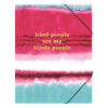 Kangaro Pink Mint Retro A4 elastic folder 206881 - 1