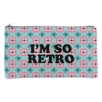 Kangaro Pink Mint Retro flat pencil case K-21202 206873