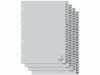 Plastic tabs 1-100 (100 grey tabs) | A4, 23-hole | Kangaro 205474 - 1