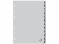 Plastic tabs 1-31 (31 grey tabs) | A4, 23-hole | Kangaro 205473