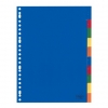 Plastic tabs (10 coloured tabs) | A4, 23-hole | Kangaro 206760 - 1