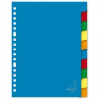 Plastic tabs (10 coloured tabs) | A5, 17-hole | Kangaro 206749