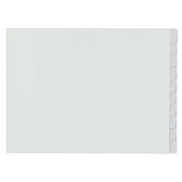 Plastic tabs (10 grey landscape tabs) | A4, 4-hole | Kangaro 206736 - 1