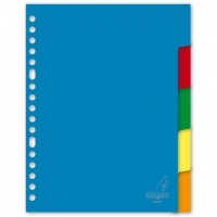 Plastic tabs (5 coloured tabs) | A5, 17-hole | Kangaro 206748