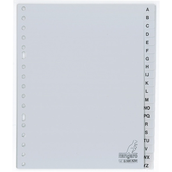 Plastic tabs A-Z (20 grey tabs) | A5, 17-hole | Kangaro 205178 - 1