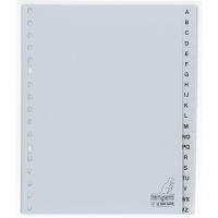 Plastic tabs A-Z (20 grey tabs) | A5, 17-hole | Kangaro 205178
