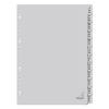 Plastic tabs Jan-Dec (12 grey tabs) | A4, 23-hole | Kangaro