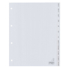 Plastic tabs Jan-Dec (12 grey tabs) | A4, 4-hole | Kangaro