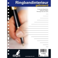 Ring binder paper A5 lined 60g (17 rings) | Kangaro 205324