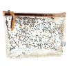 Kangaro Sushi Sunday glitter transparent flat pencil case K-PM620030 206926