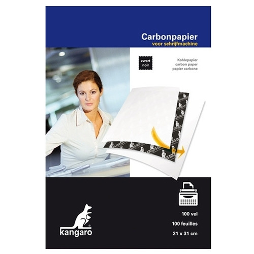 Kangaro black A4 carbon paper, 100 sheets K-7800492 205460 - 1
