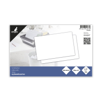 Kangaro blank white system card, 200mm x 125mm (100-pack) K-6104-WI 056779