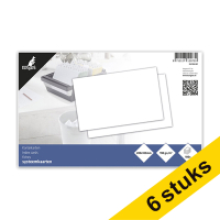 Kangaro blank white system card, 200mm x 125mm (6 x 100-pack)