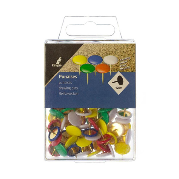 Kangaro coloured thumbtacks (120-pack) K-26109 205073 - 1