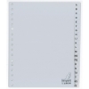 Kangaro grey A5 plastic tabs with A-Z tabs (17 holes)