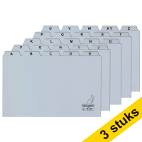 Kangaro grey tab card 148mm x 100/110mm A6 (3-pack)