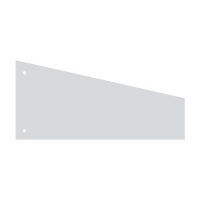 Kangaro grey trapezoidal separating strip, 240mm x 105mm/60mm (100-pack) 0707010TR 205112