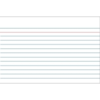 Kangaro lined system cards, 80mm x 130mm (100-pack) K-6101 205152