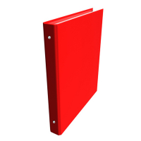 Kangaro red A5 cardboard binder with 17 O-rings K-2303 205448