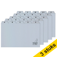 Kangaro tab card grey 210mm x 150/160mm A5 (3-pack)