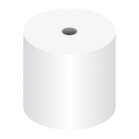 Kangaro white till roll, 57mm x 70mm x 12mm (50-pack)  205439