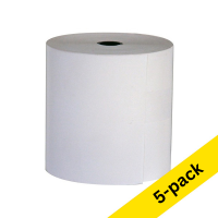 Kangaro white till roll, 76mm x 70mm x 12mm (5-pack) 056690