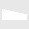 Kangaro white trapezoidal separating strip, 235mm x 105mm/60mm (100-pack) 205114 - 1
