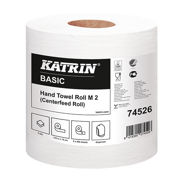 Cleaning roll Medium (2-ply) | Katrin Centerfeed Basic | 6-pack SKA06012 - 1