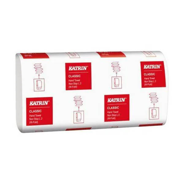 Paper towels (2-ply W-fold) | Katrin | 25-pack 068817 - 2