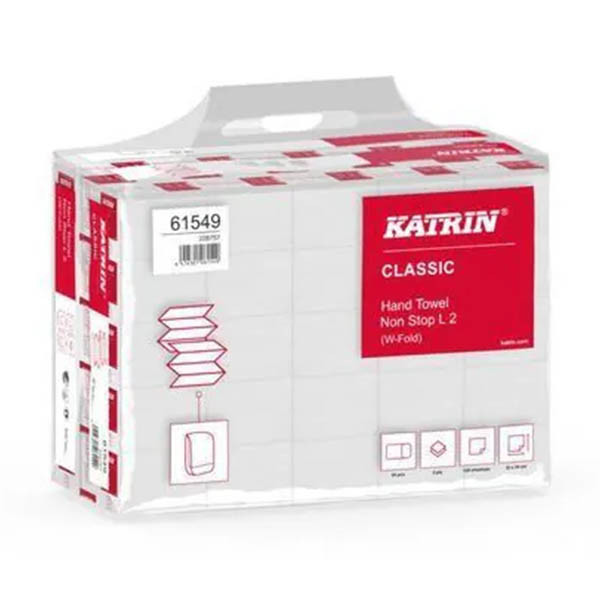 Toilet paper (2-ply) | Katrin W-fold | 25-pack 068817 - 1