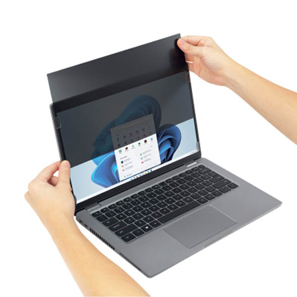 Kensington 14 inch 16:10 two-sided removable privacy filter for laptop 213444 - 2