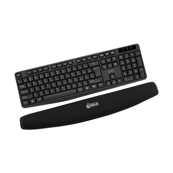 Keyboard wrist rest | memory foam | black | 123ink 301037 - 2