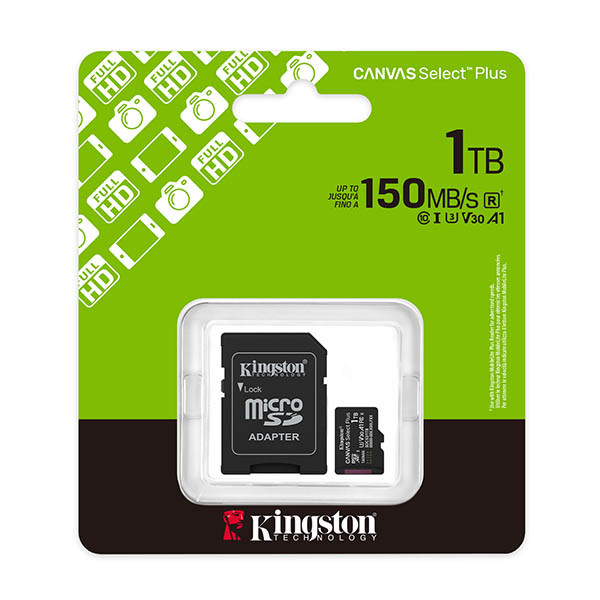 Micro SDXC memory card (1TB) + adapter | Kingston Canvas Select Plus Gen3 255012 - 2