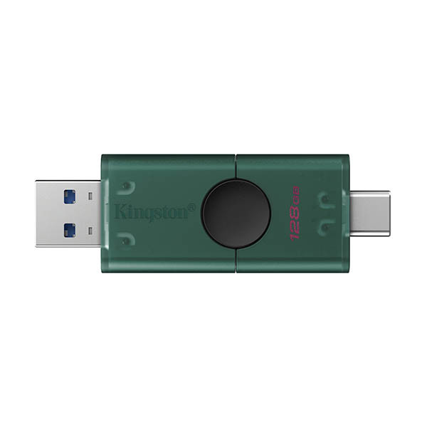 USB stick (128GB, USB 3.2) with USB-A + USB-C connections | Kingston DataTraveler Duo 255022 - 1