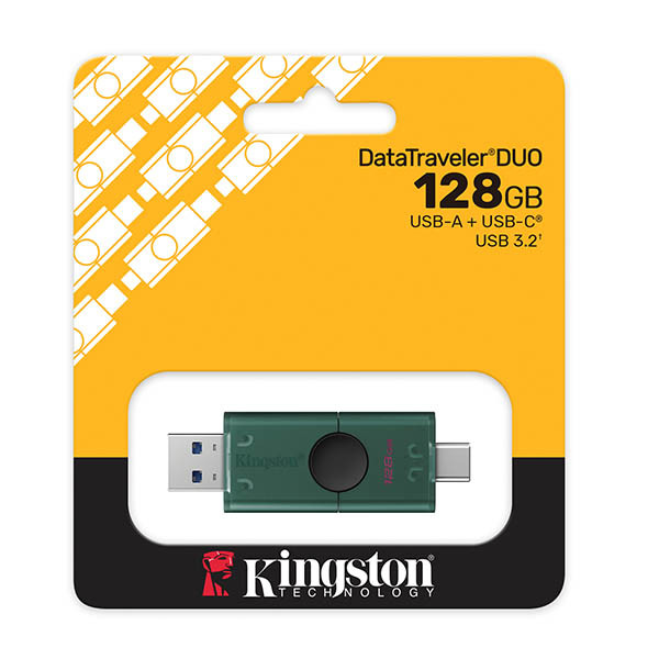 USB stick (128GB, USB 3.2) with USB-A + USB-C connections | Kingston DataTraveler Duo 255022 - 3