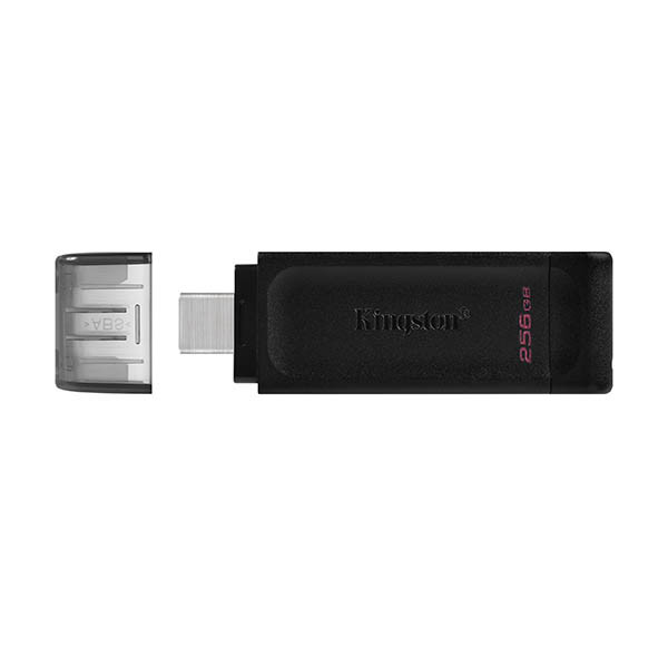 USB stick (256GB, USB 3.2) with USB-C connection | Kingston DataTraveler 70 255021 - 1
