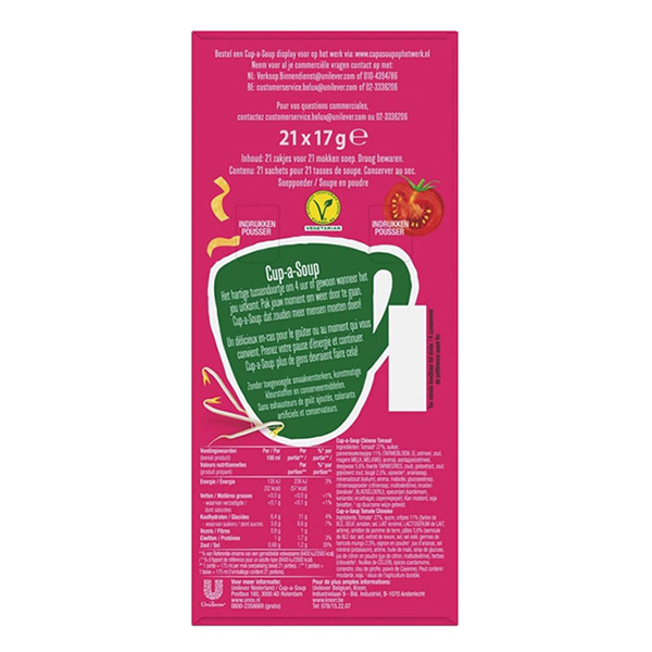 Chinese Tomato Cup-a-Soup Chinese, 175ml (21-pack) 420013 - 2