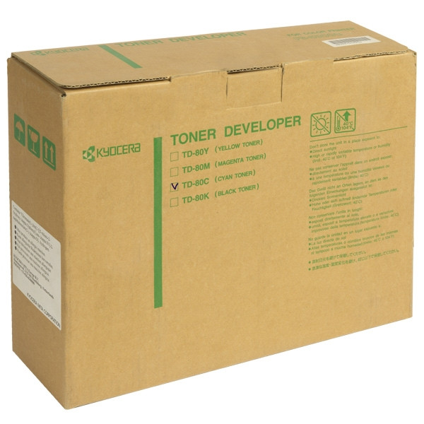 Kyocera TD-80C cyan toner/developer (original Kyocera) 370PE5KL 079144 - 1