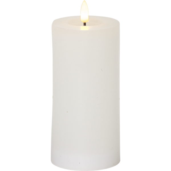LED Flame Flow white pillar candle, 17.5cm 061-42 423137 - 1