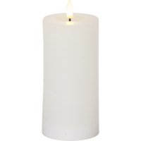 LED Flame Flow white pillar candle, 17.5cm 061-42 423137